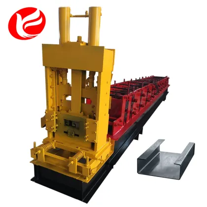 Color steel z colored c purlin forming machine