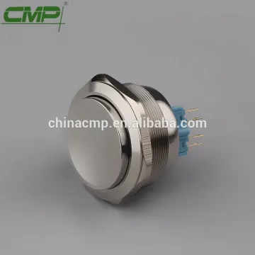 CMP high quality metal stainless steel 2NO2NC 40mm big push button switch