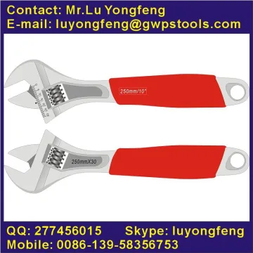 Adjustable Wrenches series 03 with rubber handle