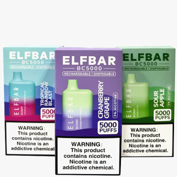 Elf Bar 5000パフ使い捨ての蒸気柱卸売卸売