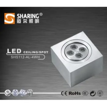 Square Design 4x1W LED Ceiling Light