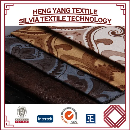 Embossed / Printed / Bronzing / Fack Suede Modern Sofa Fabric from manufacture