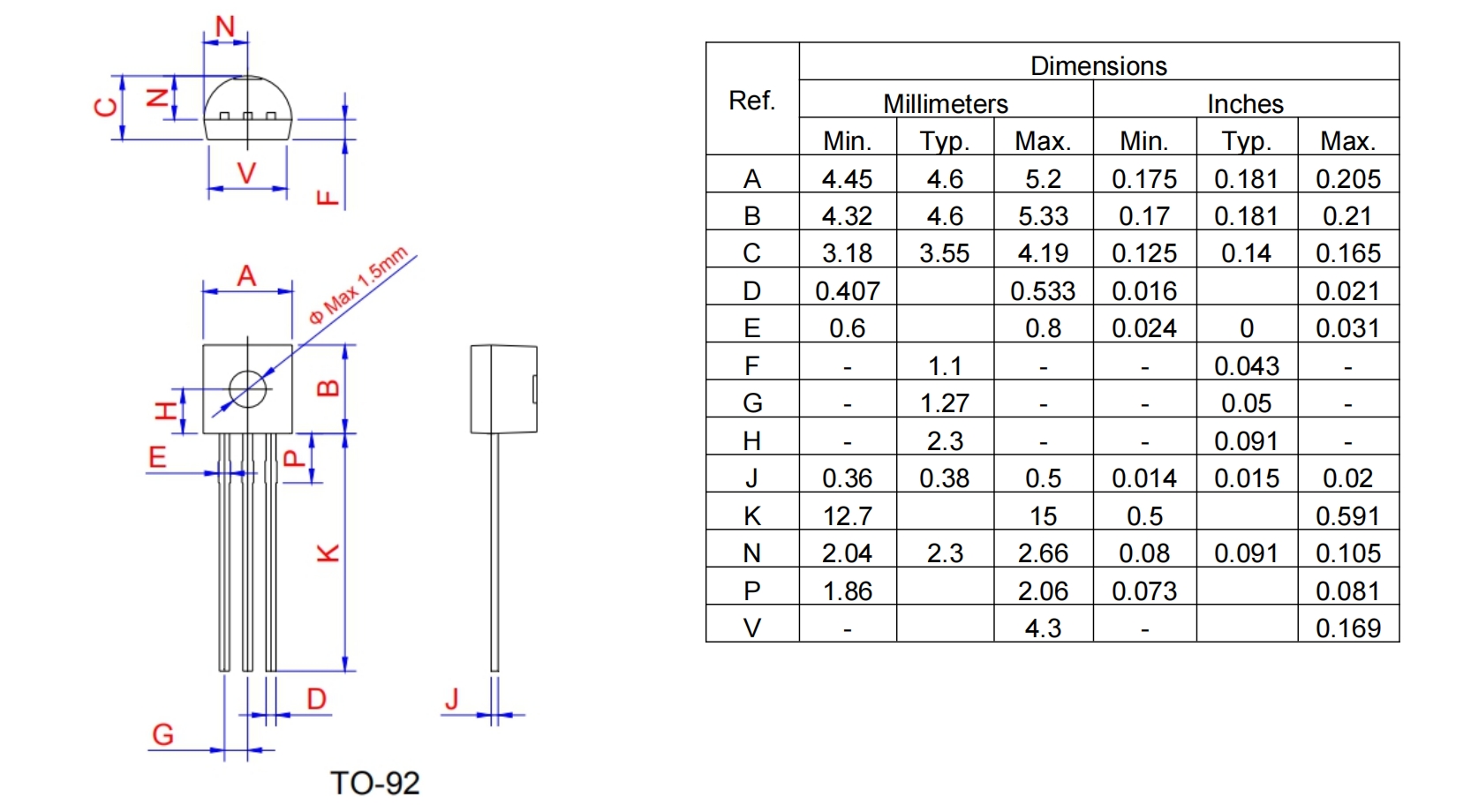 MCR100-6 TO-92