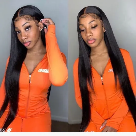 Wholesale bone Straight Raw Brazilian Virgin Human Hair 13x4 13x6 Hd Lace Frontal Closure Wig Vendor Full Lace Front Wig