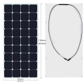 Monokristalline flexible PV -Solarmodule mit CE