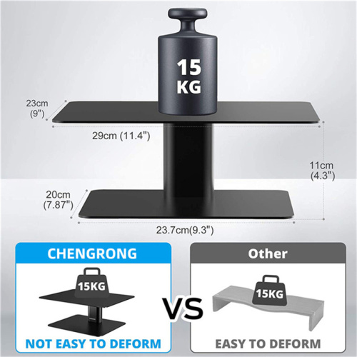 Sit Stand Monitor Riser com armazenamento