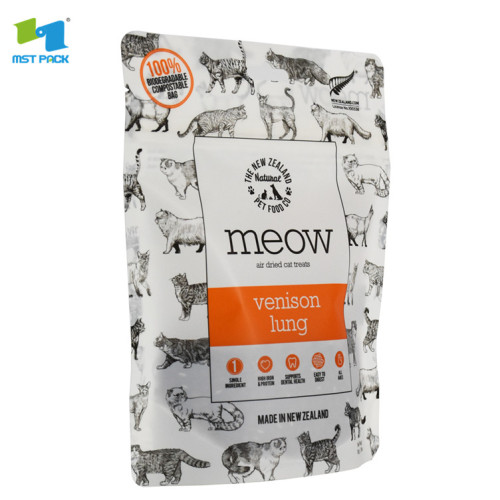 biodegradable food grade cat mixed food bag zip