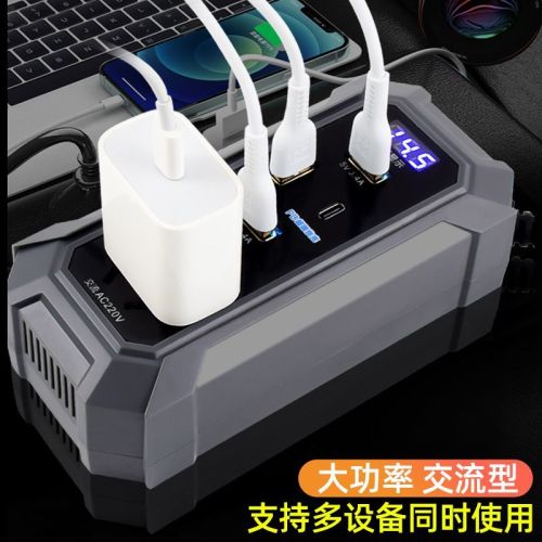 Inverter Daya Mobil AC Massal 12V/24V hingga 220V dengan QC3.0 PD