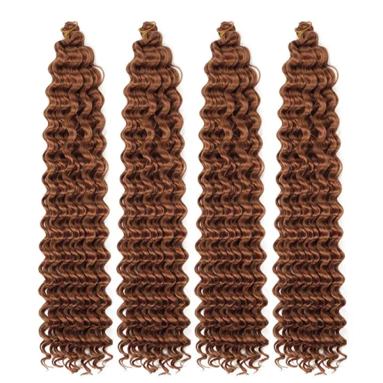 Deep Wave ombre curly Crochet hair for black women ali jumbo afro african hair crochet braid hair