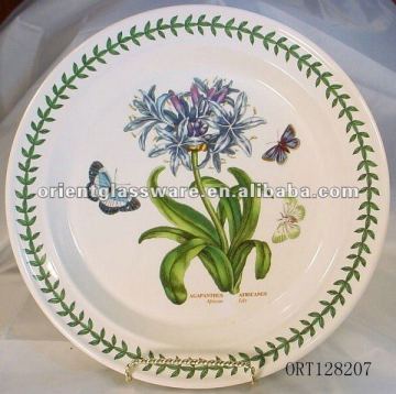 ceramic plate with decal