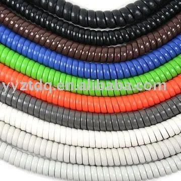 polyurethane cable spiral cord,spiral cable