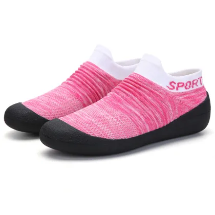 Lovers treadmill Fitness driving cycling yoga shoes men women breathable Jogging training shoes Soft Soles slip-on sock shoes