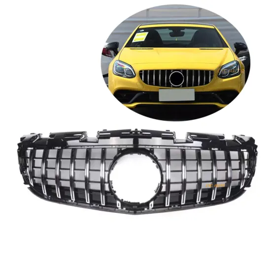 SLK Class R172 GT Grille for Mercedes Benz SLK200 SLK250 Front Bumper Grille 2016-2019