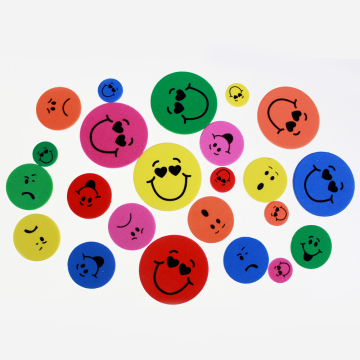 Emoji printed foam assorted embellishment