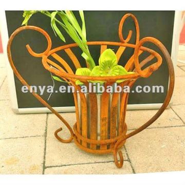 2012 New Design Scroll Flower Basket, Garden Decoration