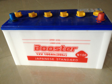 N100 12V100ah High Discharge Rate JIS Standard Automobile Battry