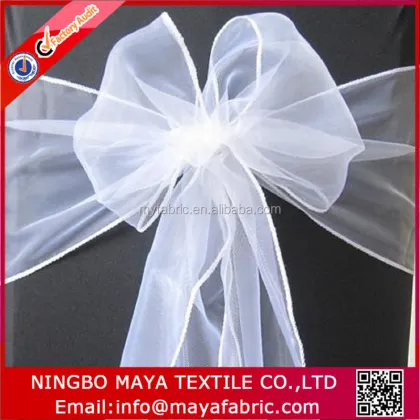 Affordable Gold Organza Chair Sashes for Weddings: Bulk Options Available