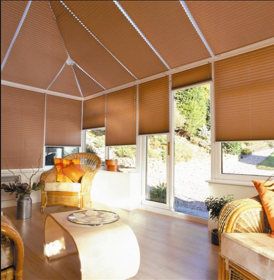 skylight cordless pleated blinds