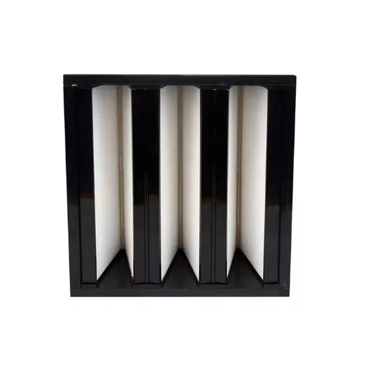 V Type high-efficiency filter carbon steel frame ABS Plastic Frame V Bank Filter