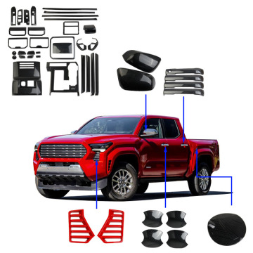 Carbon Fiber Style Decorative Covers for 2024 Toyota Tacoma