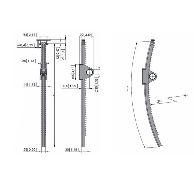 Straight and Curved Rack for Ventilation1