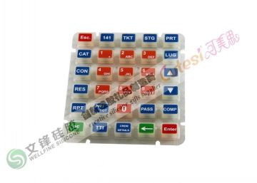 Elastic Water Proof Silicone Rubber Keypad For Remote Controller