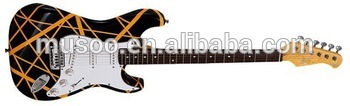 Musoo Brand Electric Guitar ST Style in BK & YW Glossy color(MST2030)