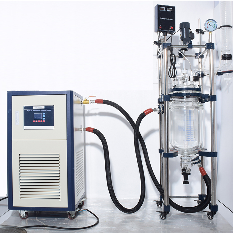 laboratory jacketed glass reactor