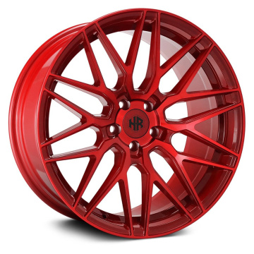 Passenger Car Concave rim candy red wheels 18/20