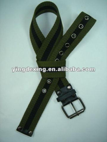 Casual Stitched Webbing Belts (Cotton, Polyurethane)