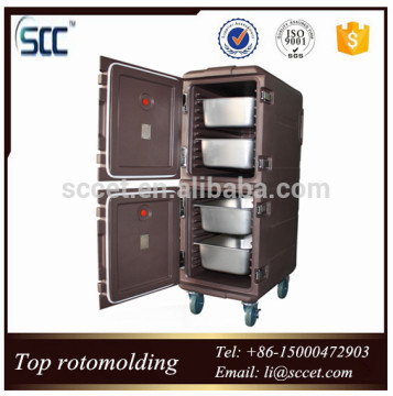 Rotomolding plastic double layer food box for transmission meals ( 2 Doors )