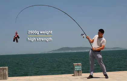 Customized High Carbon Fiber Carp Fishing Rod 3.6m/3.9m 3 Sections Lure Rod