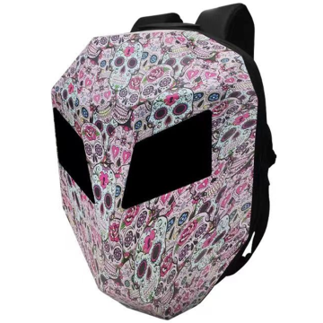 Zaino programmabile Knight LED - Borsa da viaggio con guscio duro impermeabile per motociclette