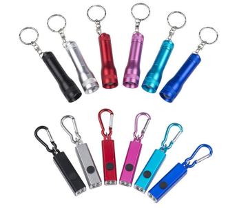 Top Aluminum Portable Keychain Flashlights with 4 LED Lights: Ideal Mini Promotional Gifts