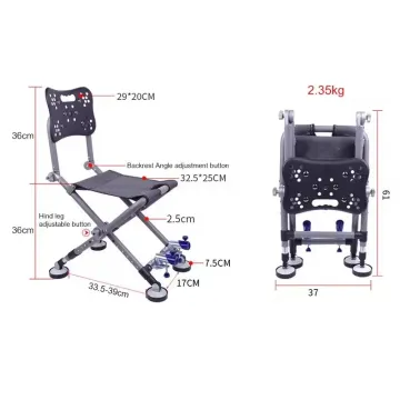 All-Terrain Fishing Chair Adjustable for Lifting and Lowering Fishing
