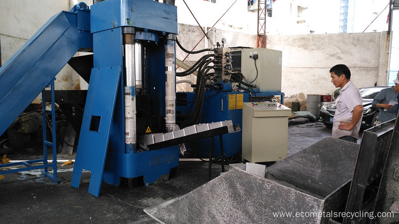 Aluminium Shavings Briquetting Machine With Cubic Block