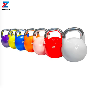 ZY FITNESS Competition Kettlebell with Stainless Steel Handle for Strength Training