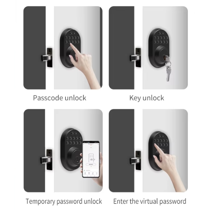 Smart Digital Deghbolt Dogle Lock Door с клавиатурой