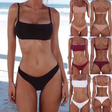 Women's Summer High Elastic Breathable Quick Dry Two-Piece Swimwear