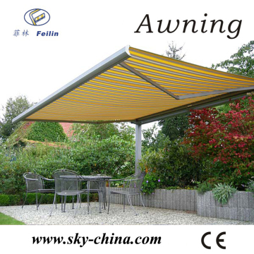 Retractable awning electric awning