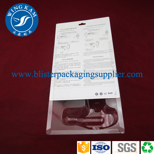 Sliding Card Blister Packaging PET PVC