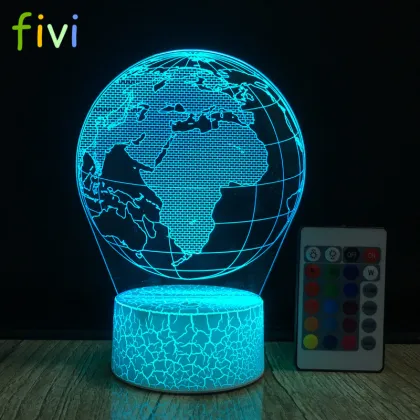 Cool Global Night Light 3D LED Earth Globe Map Lamp