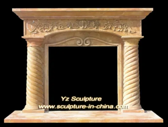 Column-Style Stone Fireplaces