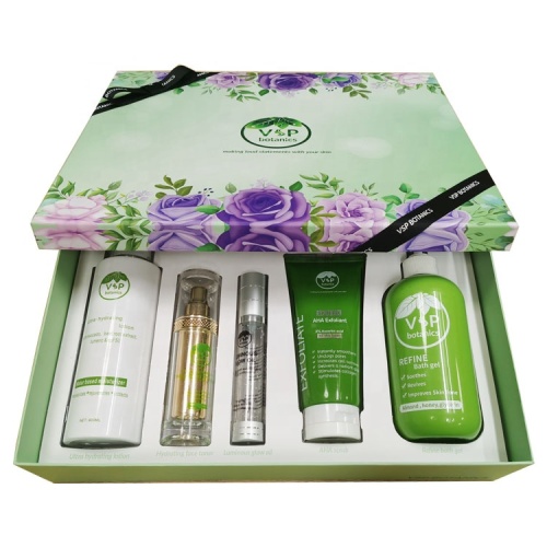 2 sets cosmetic packaging box with clean tray