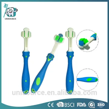 Eco-friendly 3 Head Bristls Pet Dog Brush