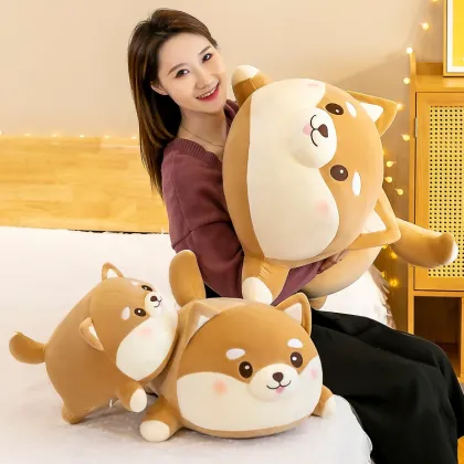 Corgi Plush Toy: Custom Soft Doll Pillow for Kids