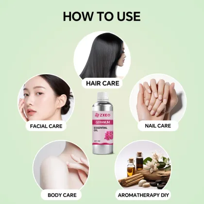 Geranium Essential Oil for Hair Spa Aromatherapy