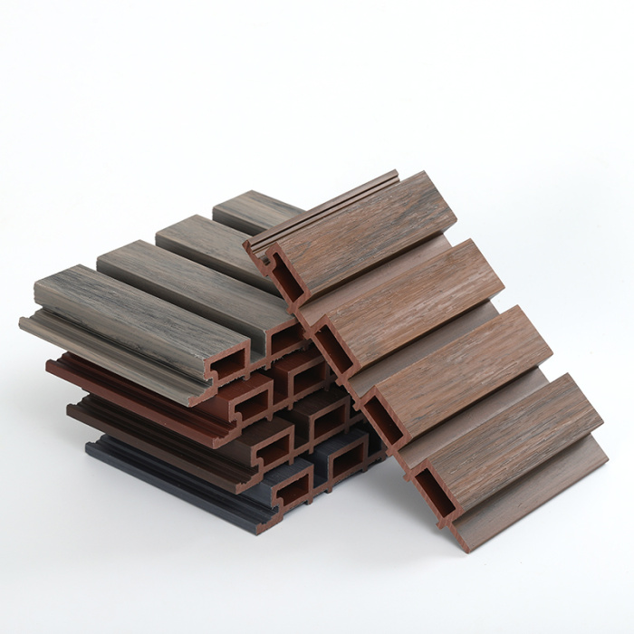 CoExtrusion ตกแต่งกลางแจ้งภายนอกผนัง Wpc ผนัง