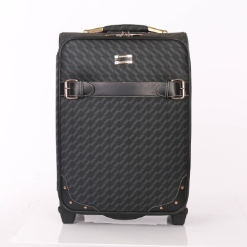 Durable vintage private label PU leather luggage