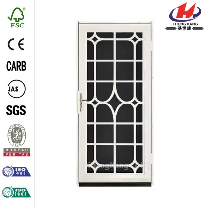 Lexington White Surface Mount Steel Security Door